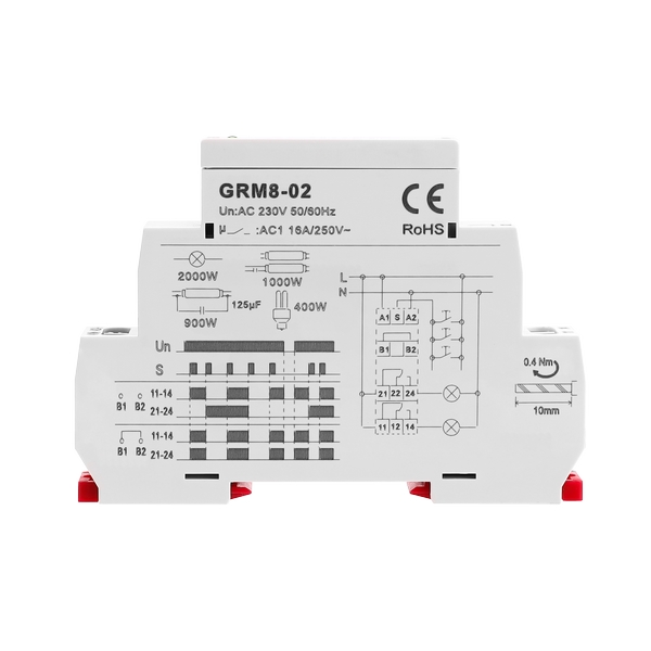 GRM8-01/02電子脈沖繼電器 GRM8-01/02電子脈沖繼電器